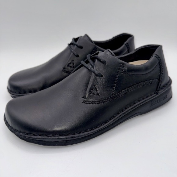 Birkenstock Shoes - Birkenstock Memphis Shoes Women's Size 6 EU 37 Black Leather